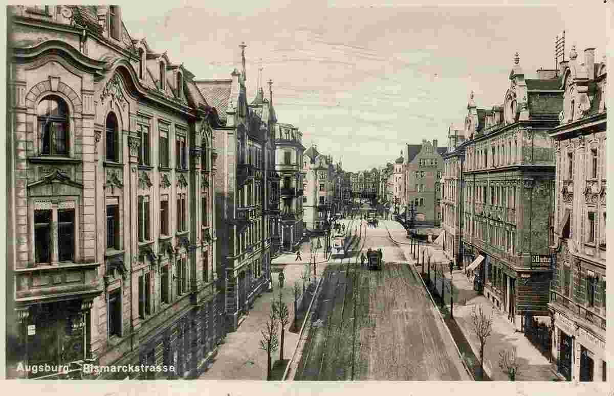 Augsburg. Bismarckstrasse, 1935