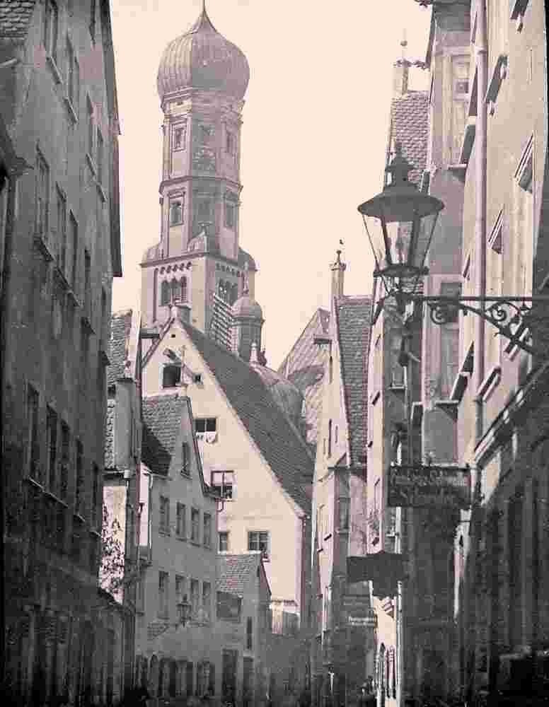 Augsburg. Panorama der Stadt, 1901