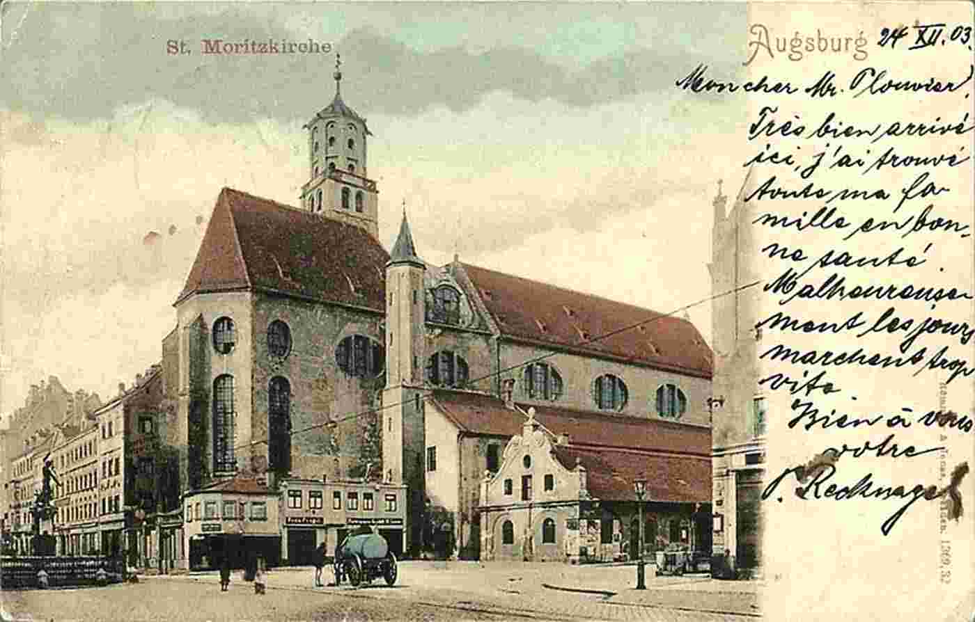 Augsburg. St. Moritzkirche, 1903