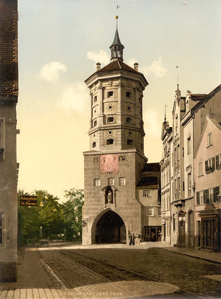 Augsburg. Wertachbrucker Tor, um 1890