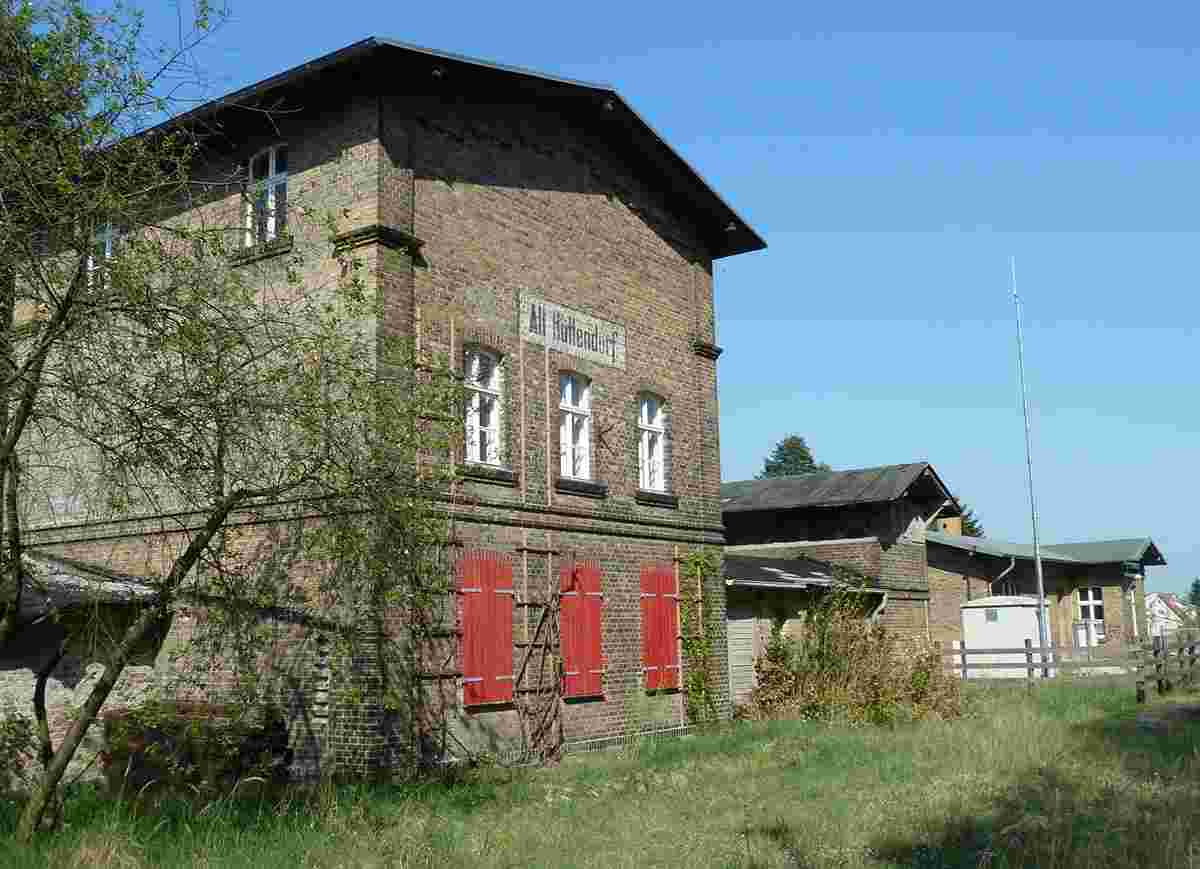 Althüttendorf. Bahnhof, Wohnhaus und Empfangsgebäude, Kulturdenkmal