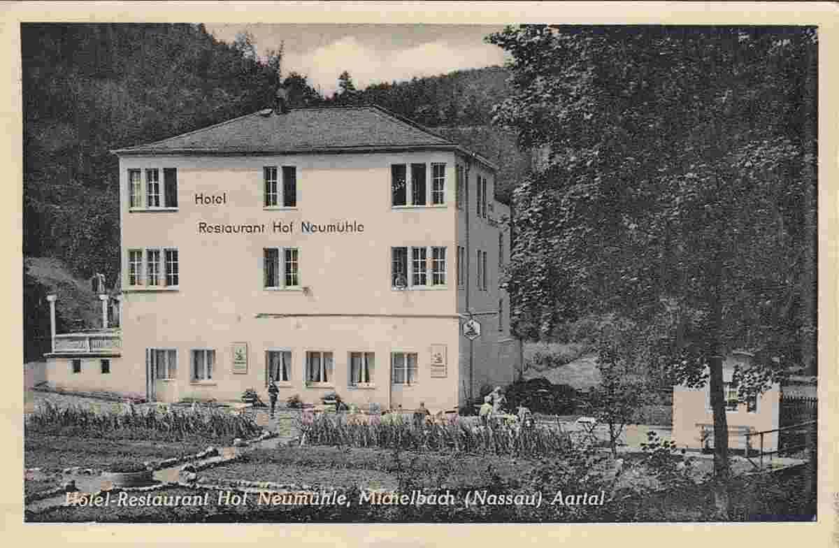 Aarbergen. Michelbach - Hotel-Restaurant 'Hof Neumühle', 1960