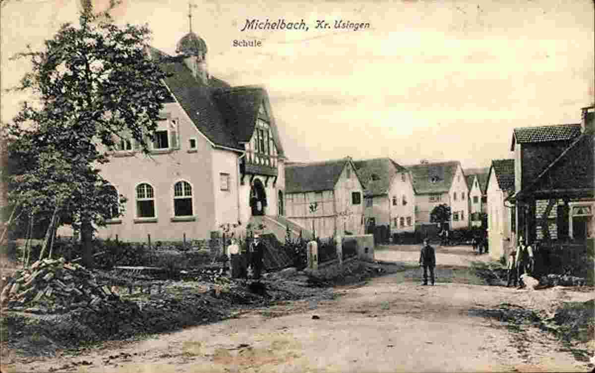 Aarbergen. Michelbach - Schule, 1908