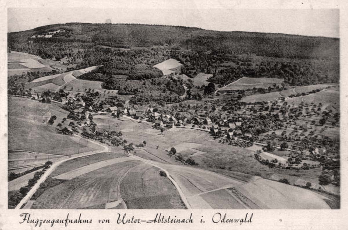 Abtsteinach. Unter-Abtsteinach, blick auf dorf, 1943