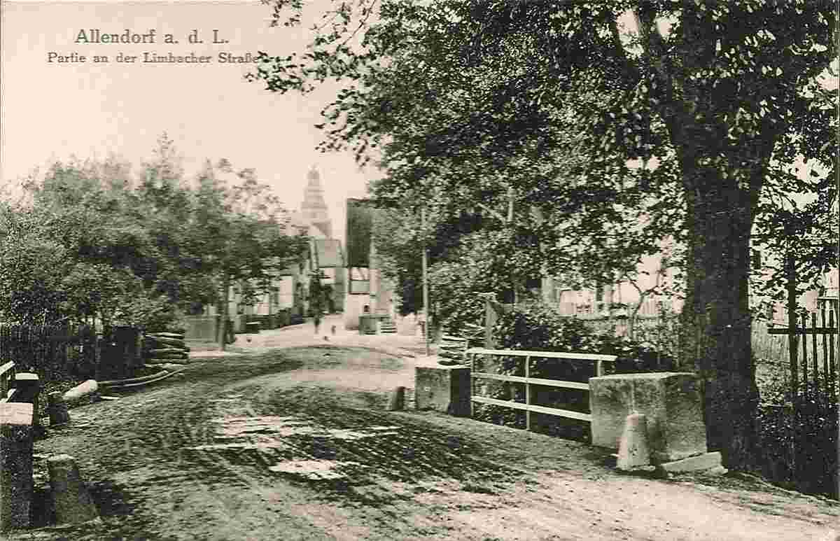 Allendorf (Lumda). Limbacher Straße, um 1910