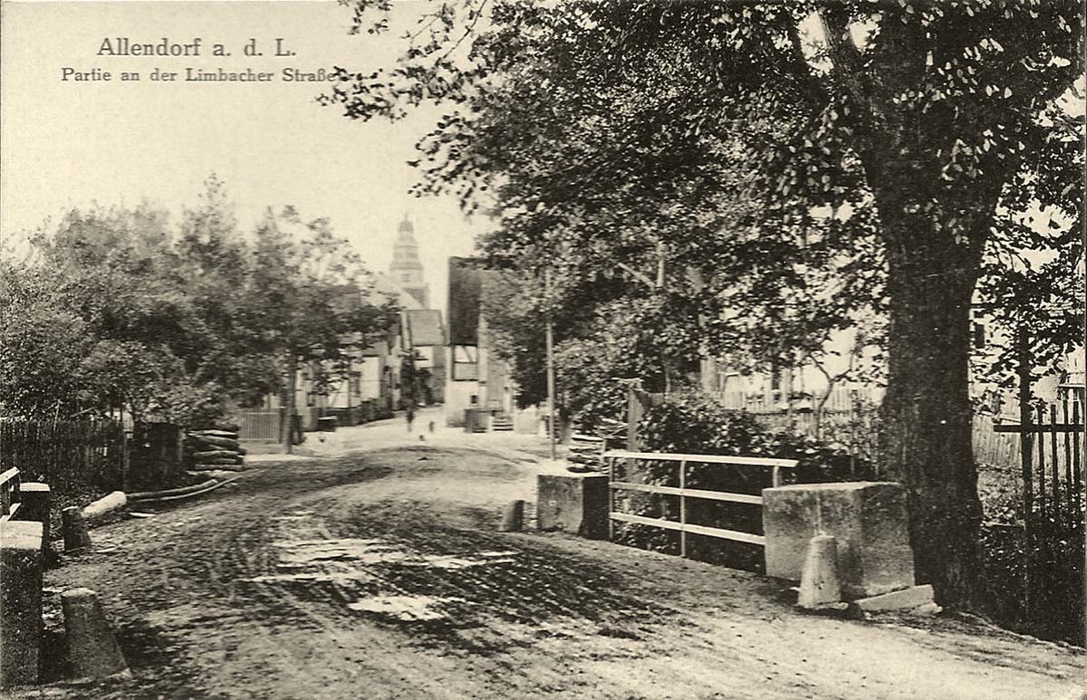 Allendorf (Lumda). Limbacher Straße, um 1910