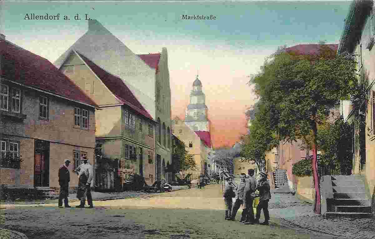 Allendorf (Lumda). Marktstraße, um 1910