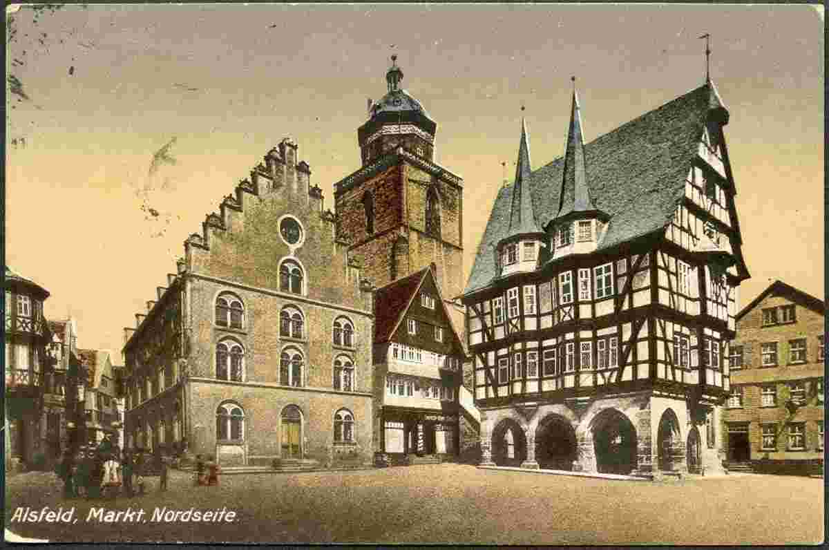 Alsfeld. Markt, Nordseite, 1921