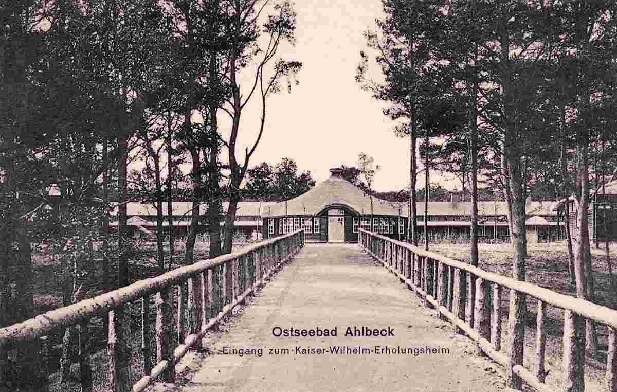 Ahlbeck. Eingang zum Kaiser-Wilhelm-Erholungsheim