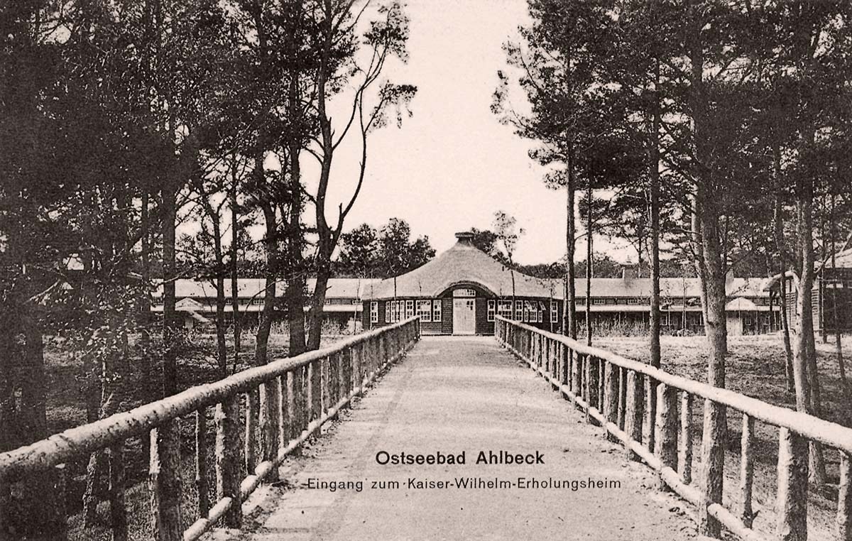 Ahlbeck (Heringsdorf). Eingang zum Kaiser-Wilhelm-Erholungsheim