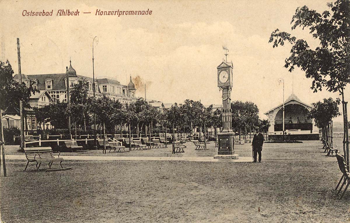 Ahlbeck (Heringsdorf). Konzertpromenade, 1918