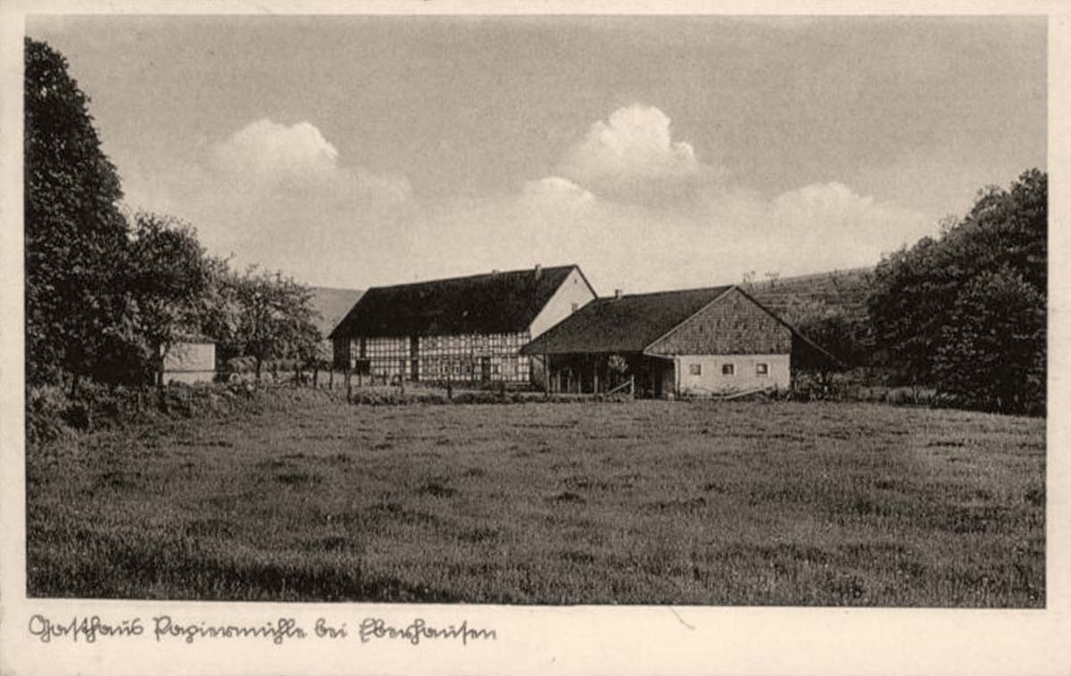 Adelebsen. Eberhausen - Gasthaus, Papiermühle, 1937