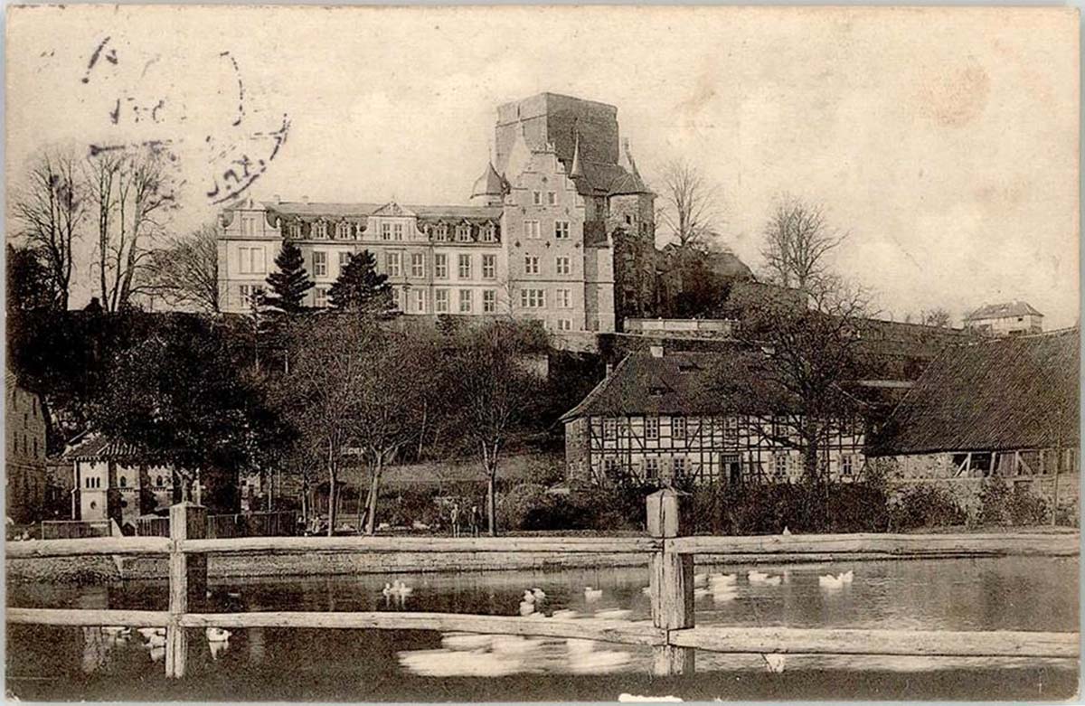 Adelebsen. Schloß und Teich, 1908