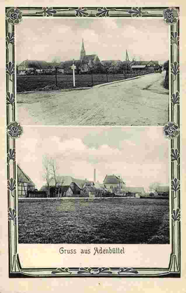 Blick auf Adenbüttel, 1914