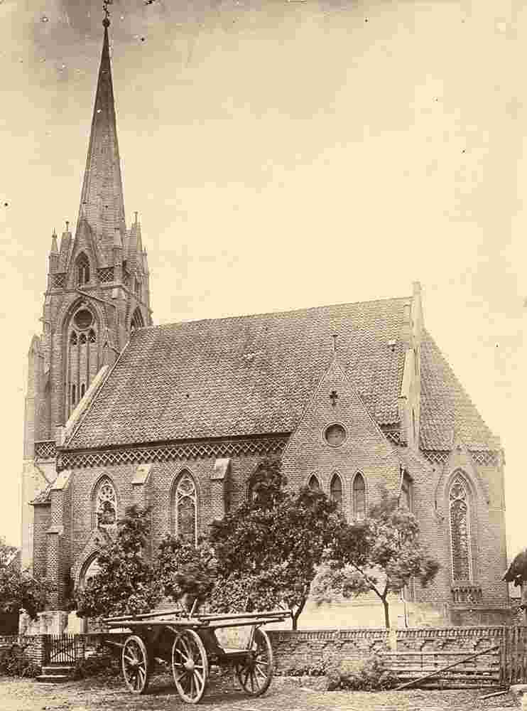 Adenbüttel. Neue Kirche, Ansicht von Südosten, nach 1866
