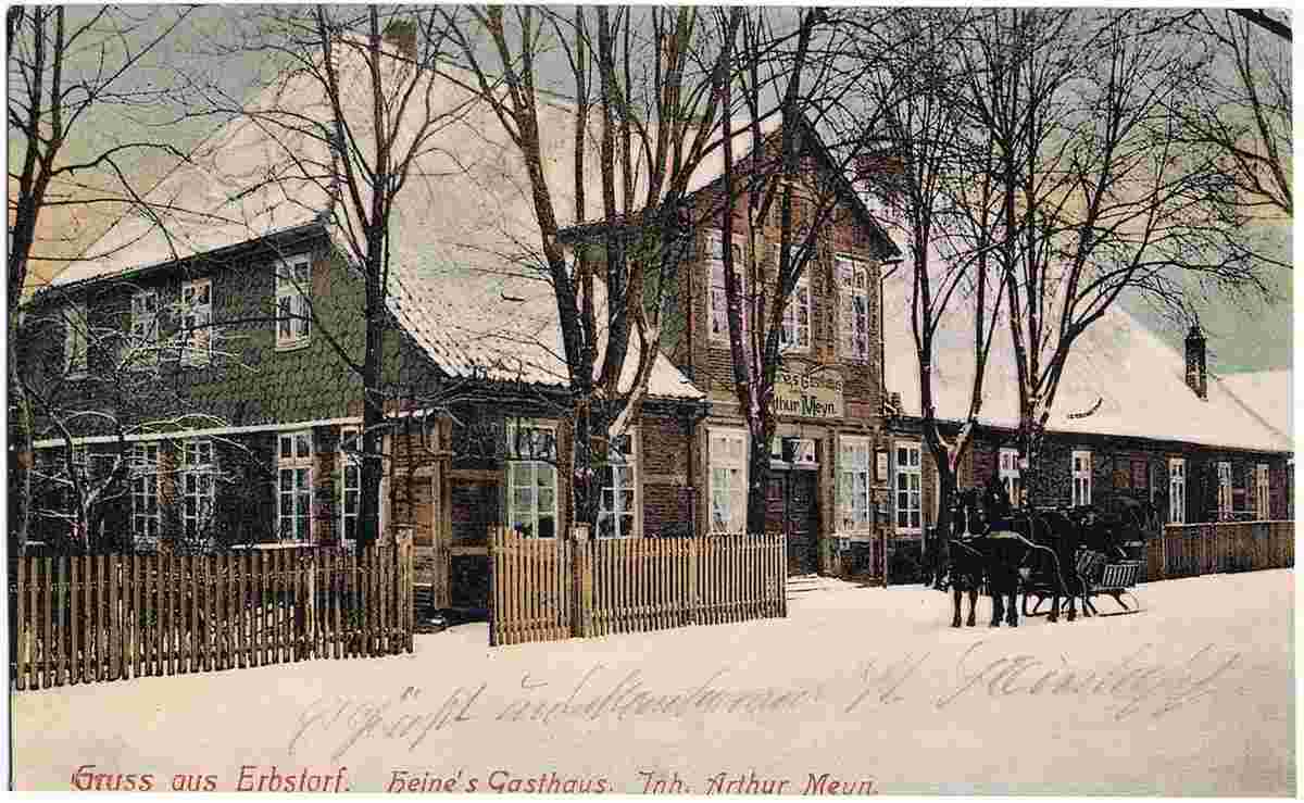 Adendorf. Erbstorf - Heine's Gasthaus, Inhaber Arthur Meyn, 1916