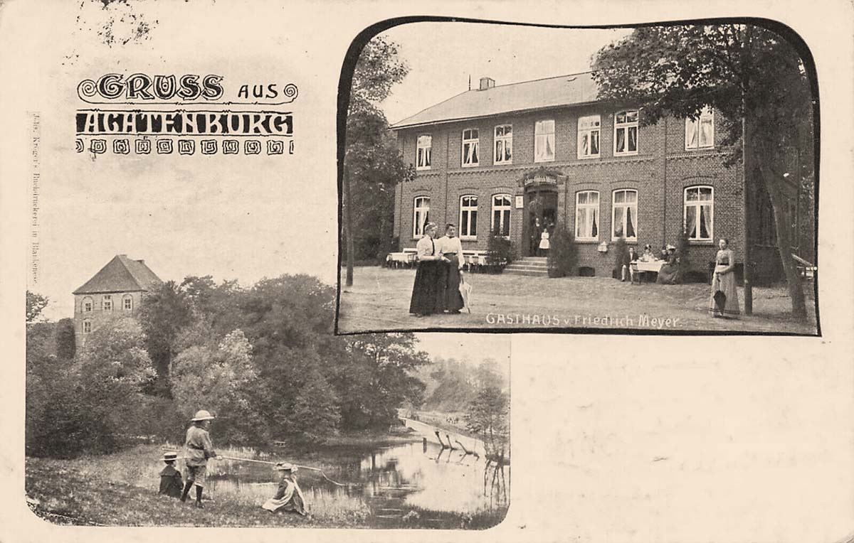 Agathenburg. Schloß, Gasthaus von Friedrich Meyer, 1914