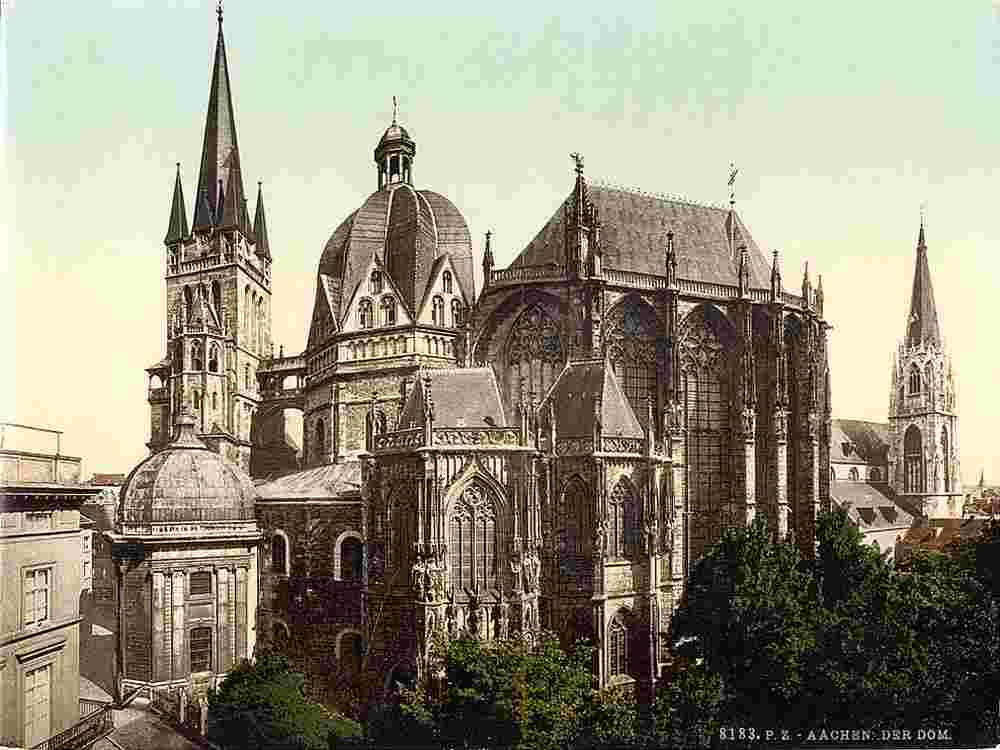 Aachen. Kathedrale, um 1890