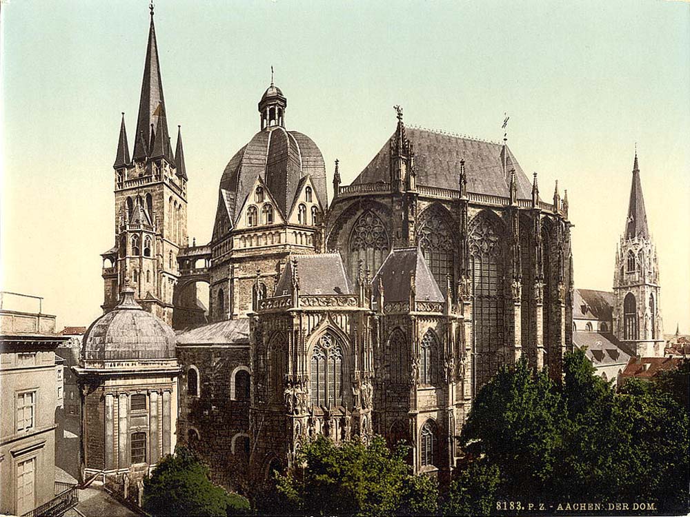 Aachen. Kathedrale, um 1890