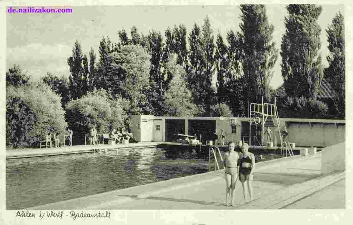 Ahlen. Badeanstalt, 1955