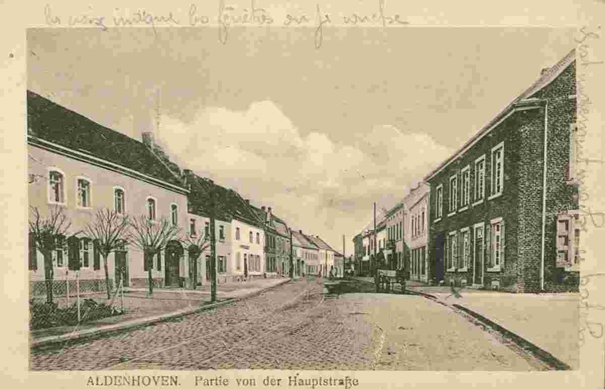 Aldenhoven. Hauptstraße, 1918