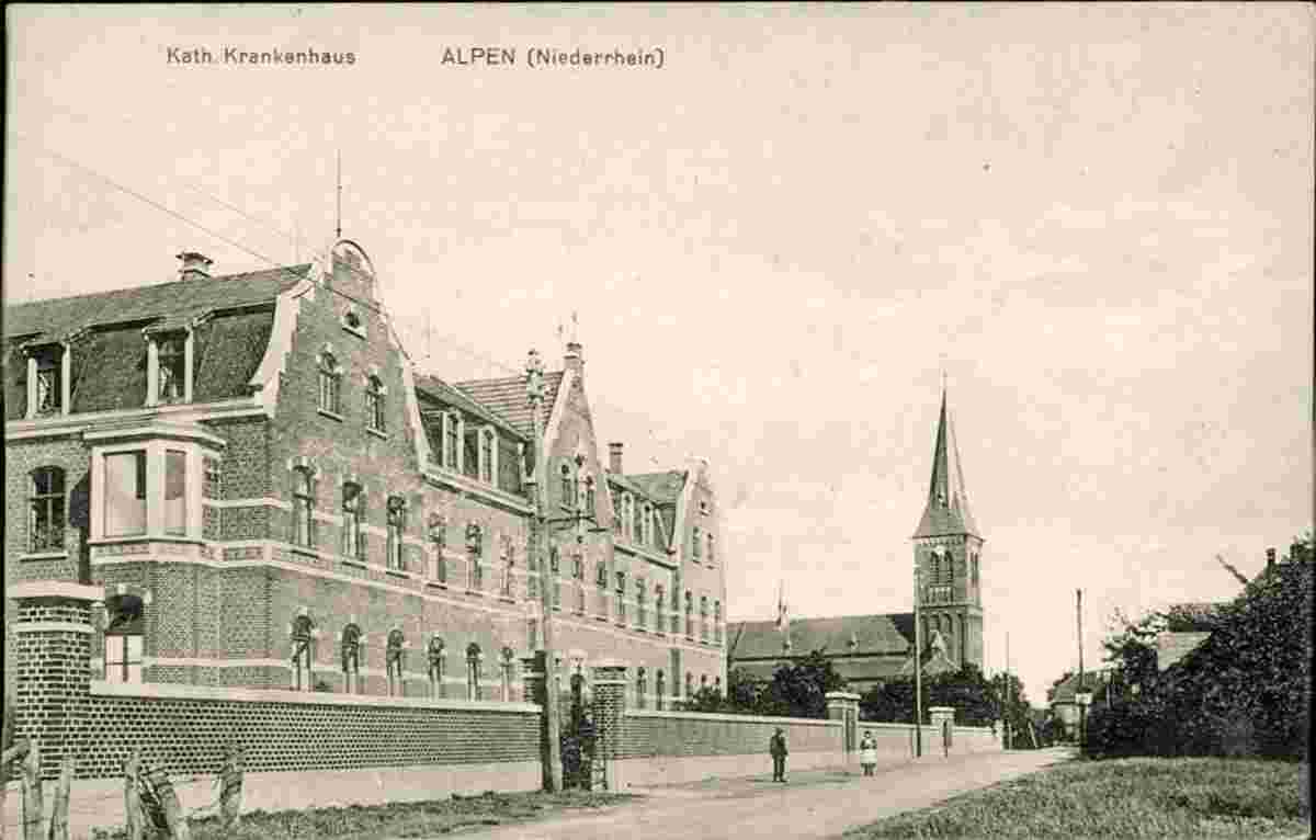 Alpen. Katholische Krankenhaus, um 1915