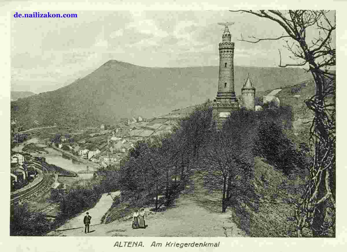Altena. Panorama der Stadt, 1923