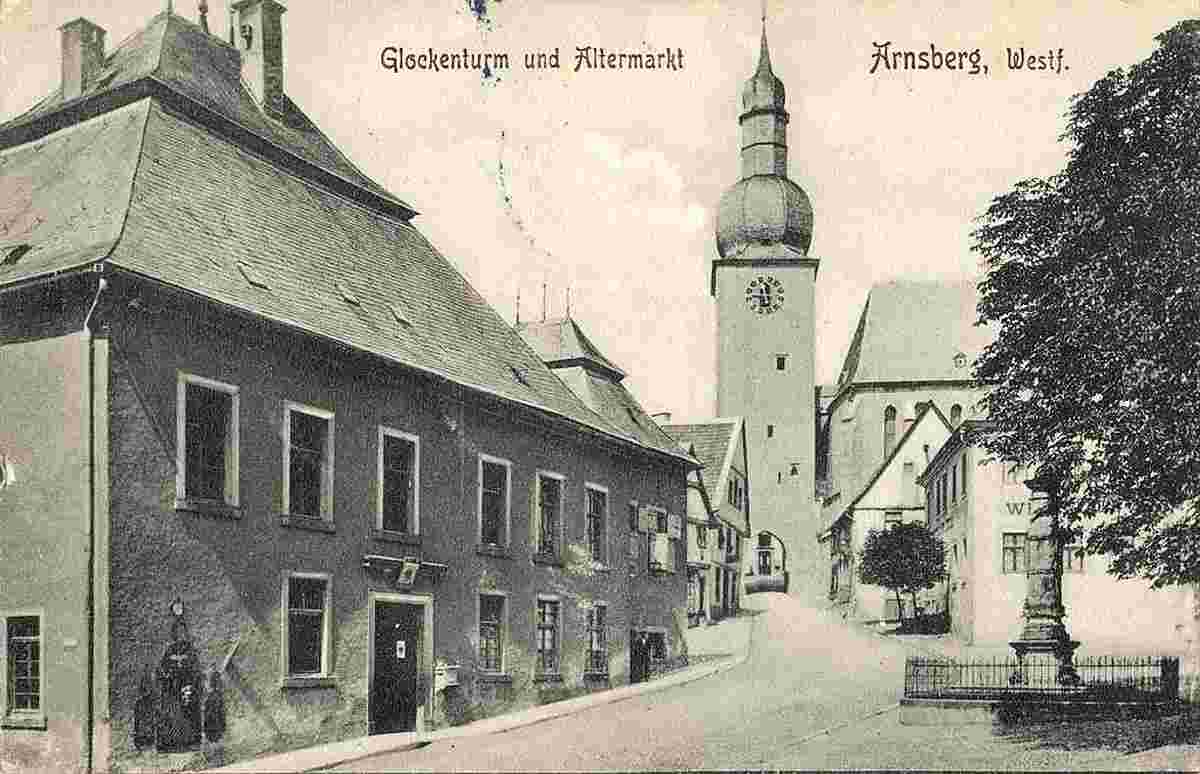 Arnsberg. Glockenturm und Altermarkt