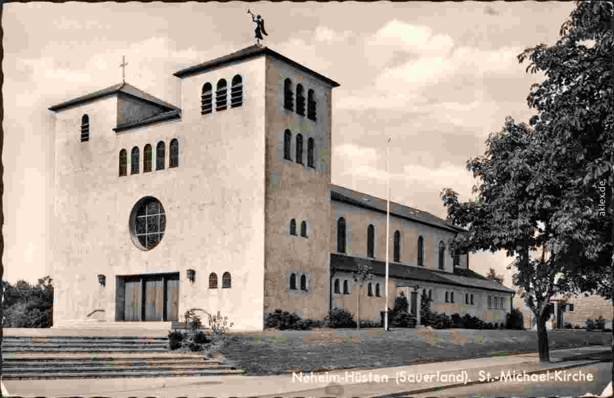 Arnsberg. Neheim-Hüsten - St Michael Kirche, 1963