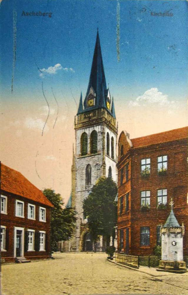 Ascheberg. Kirchplatz, 1920