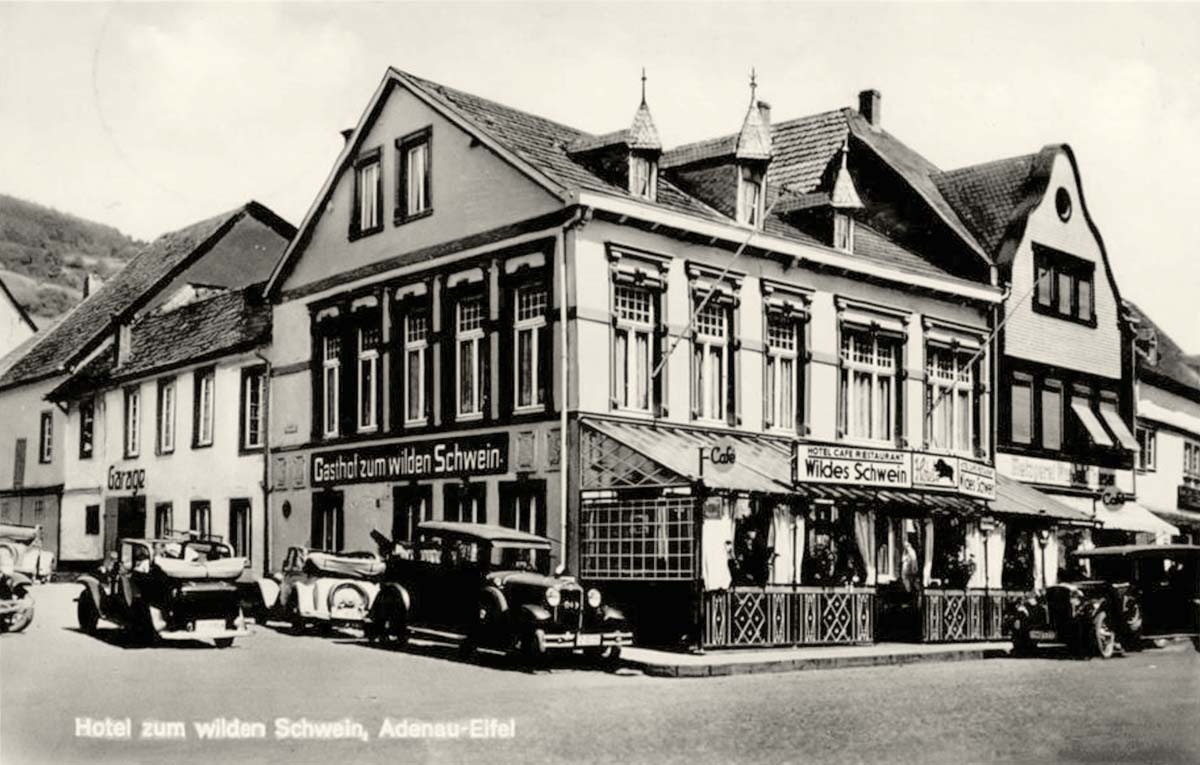 Adenau. Hotel Gasthaus zum wilden Schwein