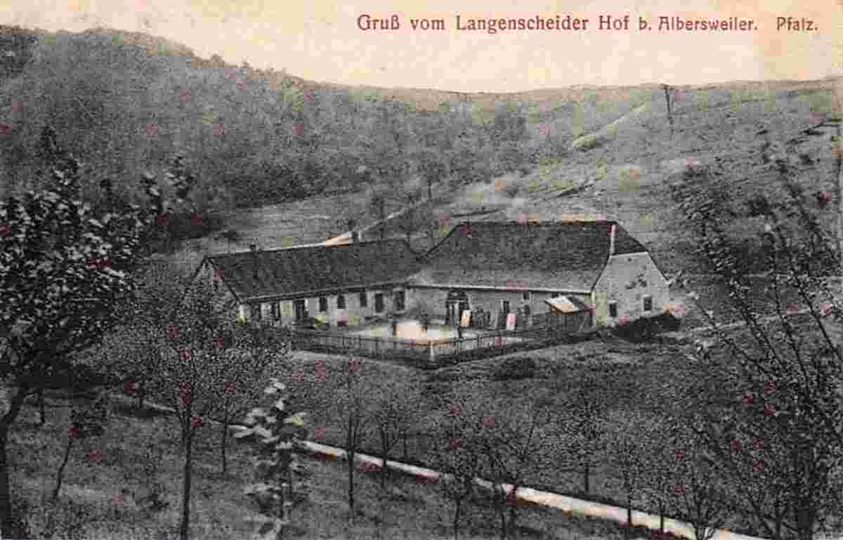 Langenscheider Hof bei Albersweiler, 1916