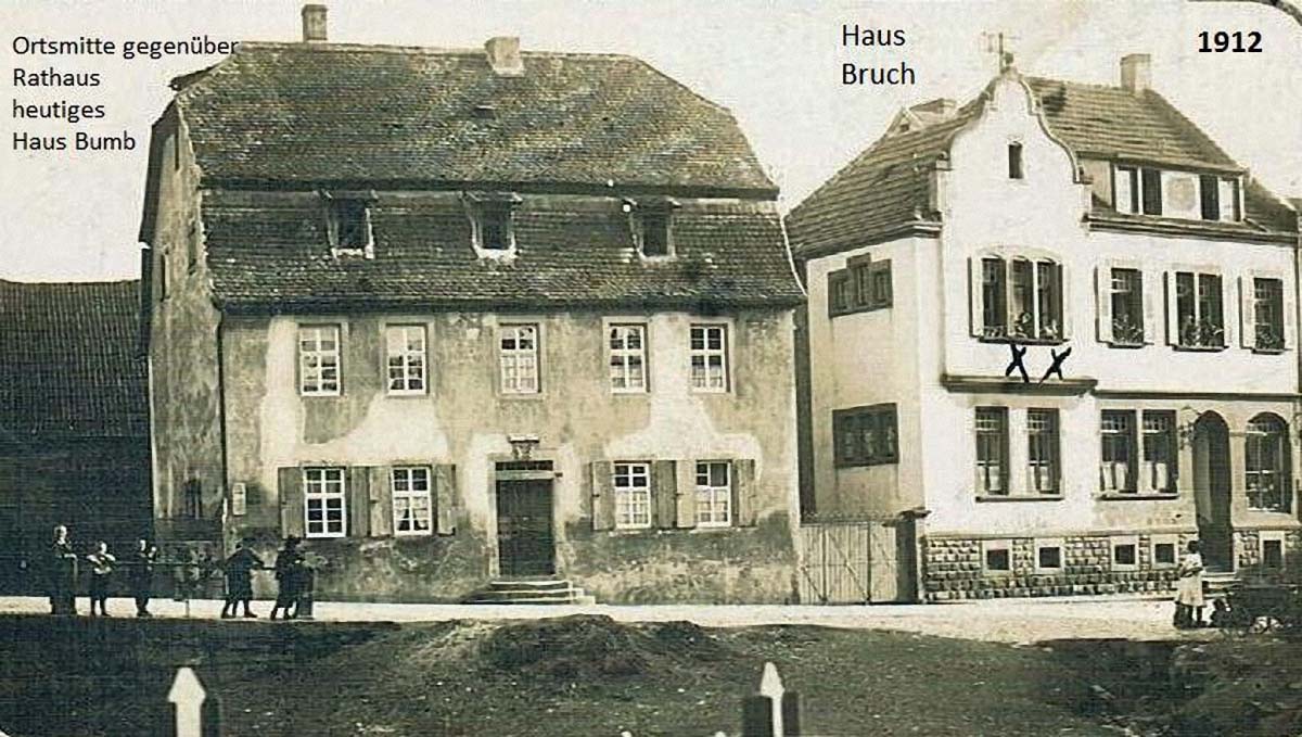 Alsenz. Alte Dorfmitte gegenüber Rathaus, 1912