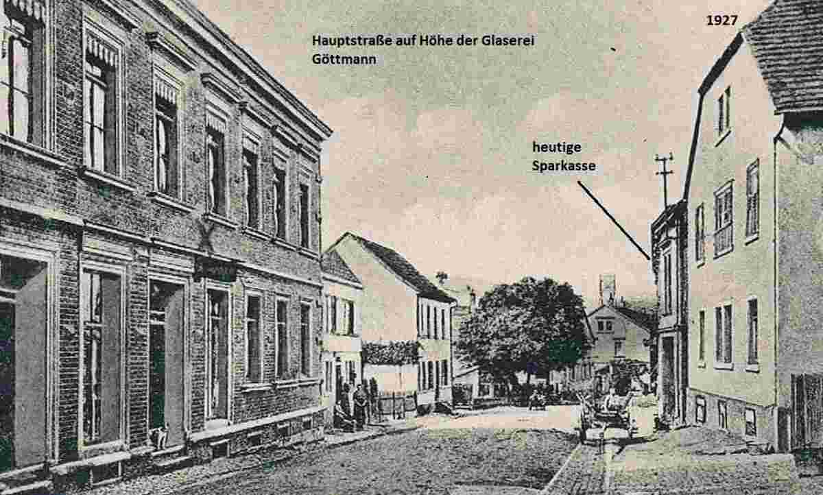 Alsenz. Hauptstraße auf Höhe der heutigen Sparkasse, 1927