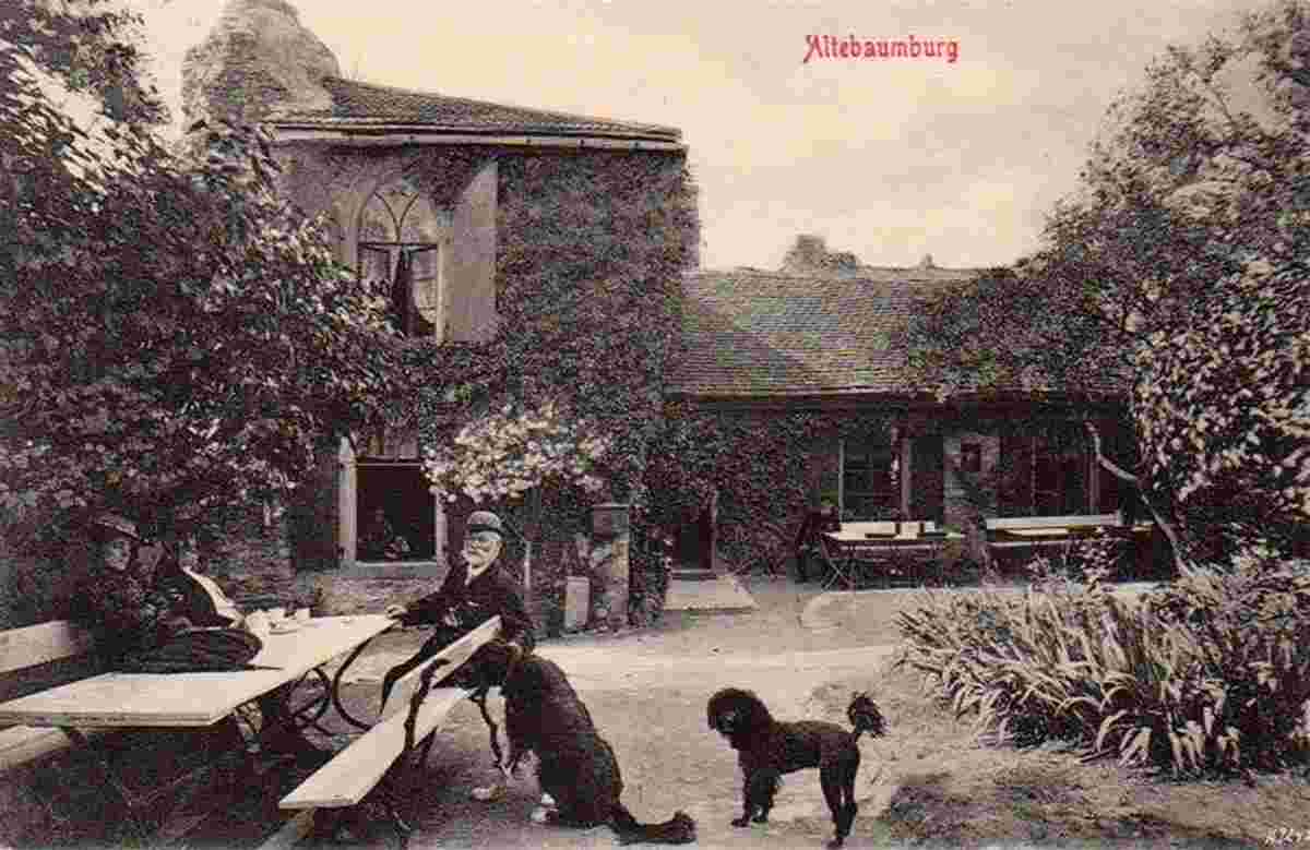 Altenbamberg. Gäste mit Hund, 1910