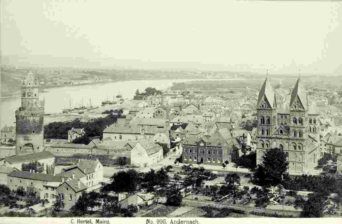 Andernach. Panorama der Stadt