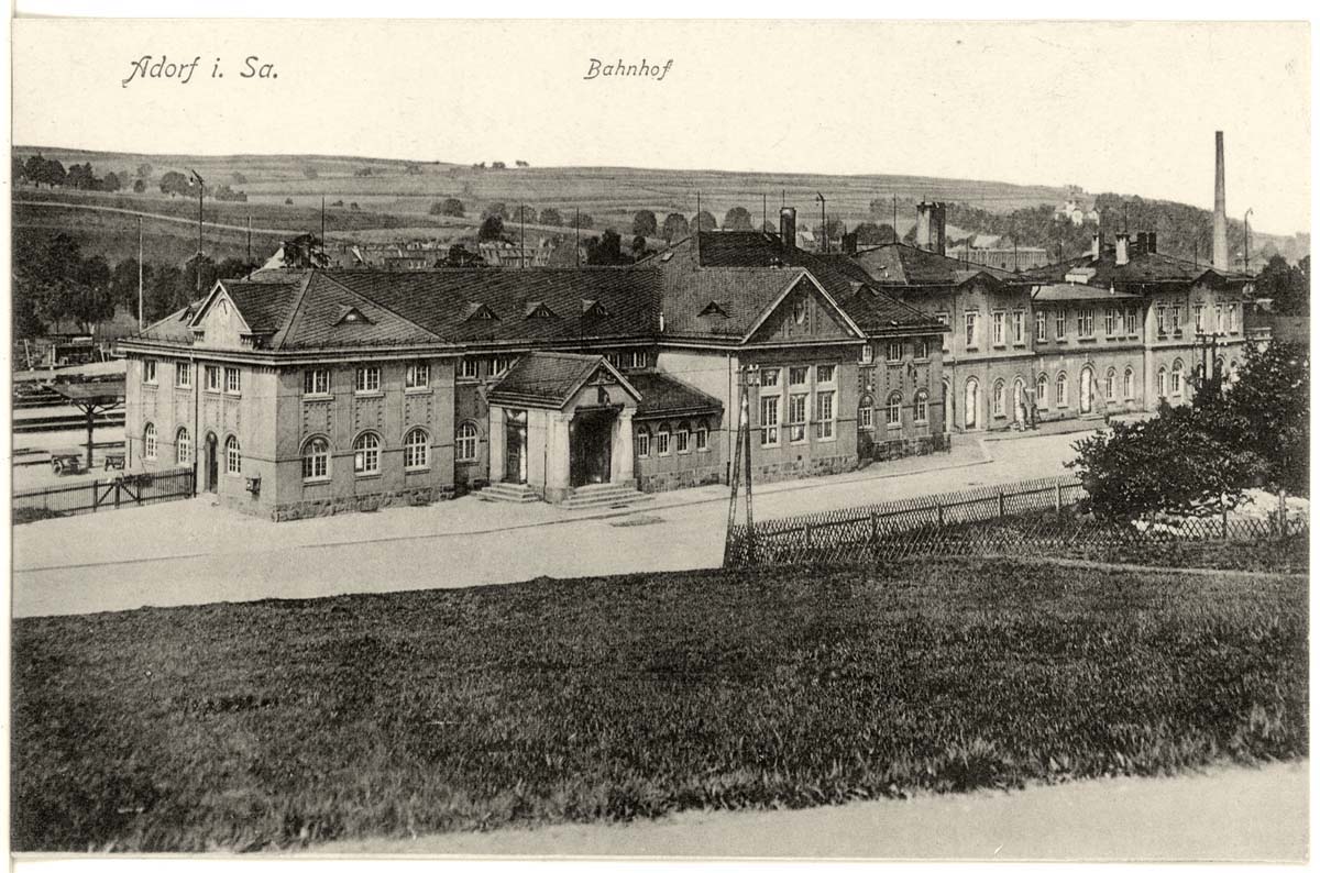 Adorf (Vogtlandkreis). Bahnhof, 1913