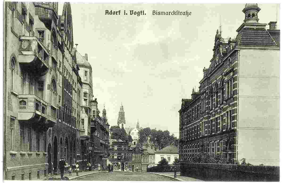 Adorf. Bismarckstraße, 1924