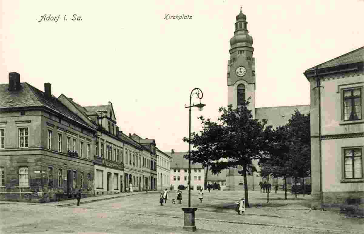 Adorf. Kirchplatz, 1913