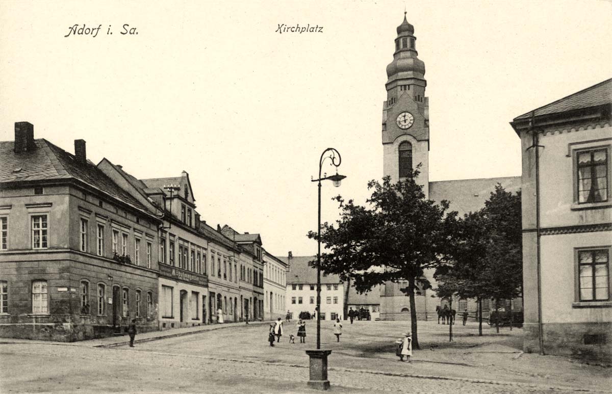 Adorf (Vogtlandkreis). Kirchplatz, 1913