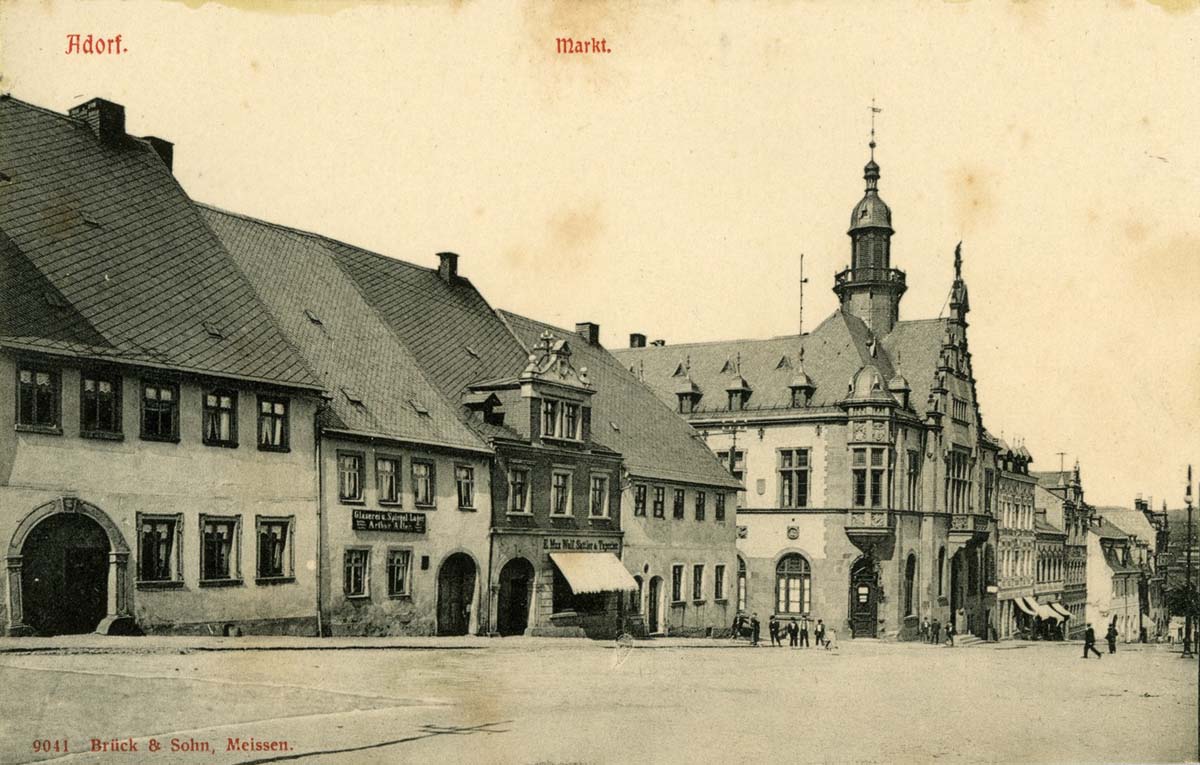 Adorf (Vogtlandkreis). Markt, 1907