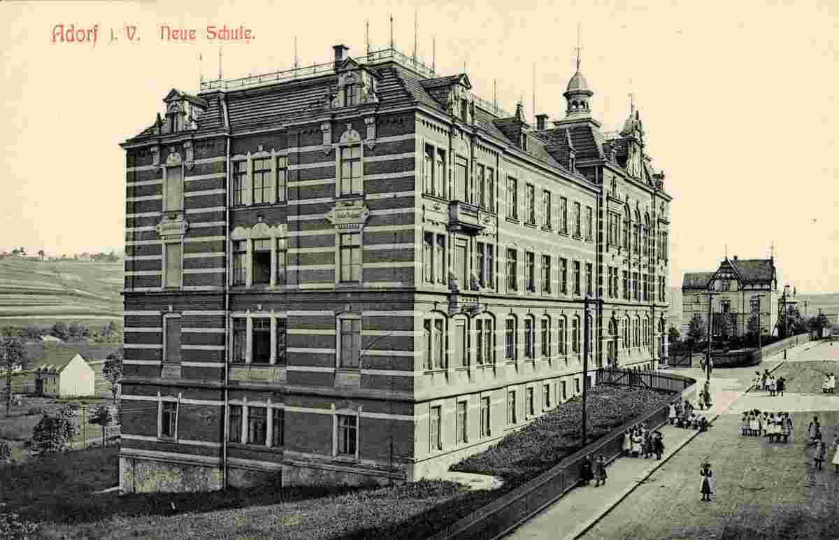 Adorf. Neue Schule, 1907