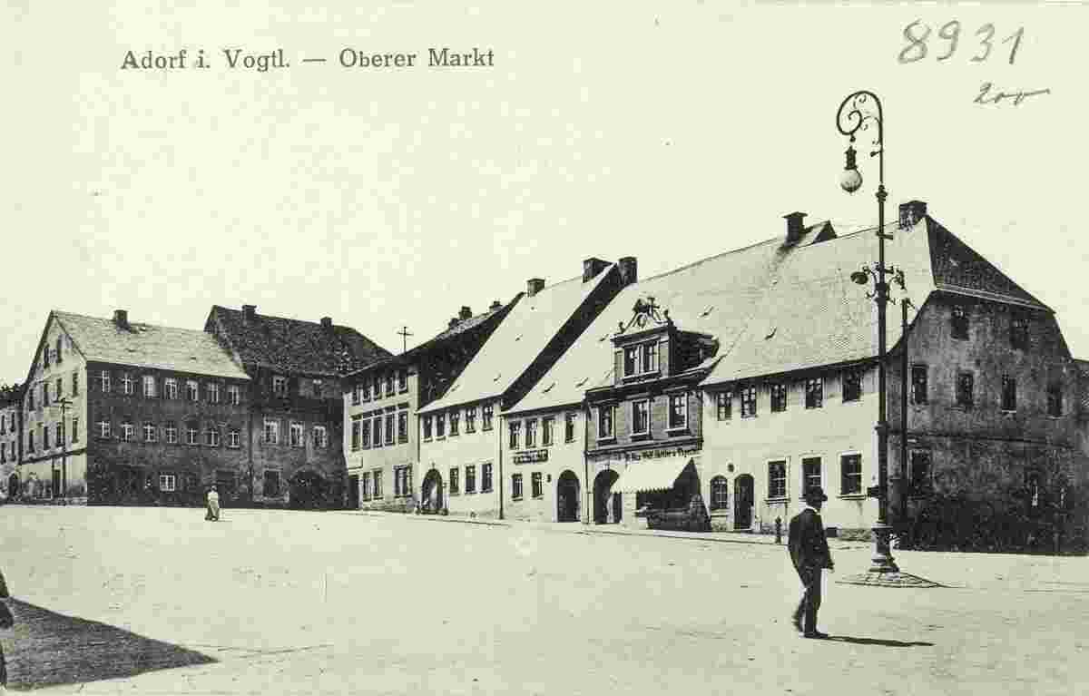 Adorf. Oberer Markt, 1907