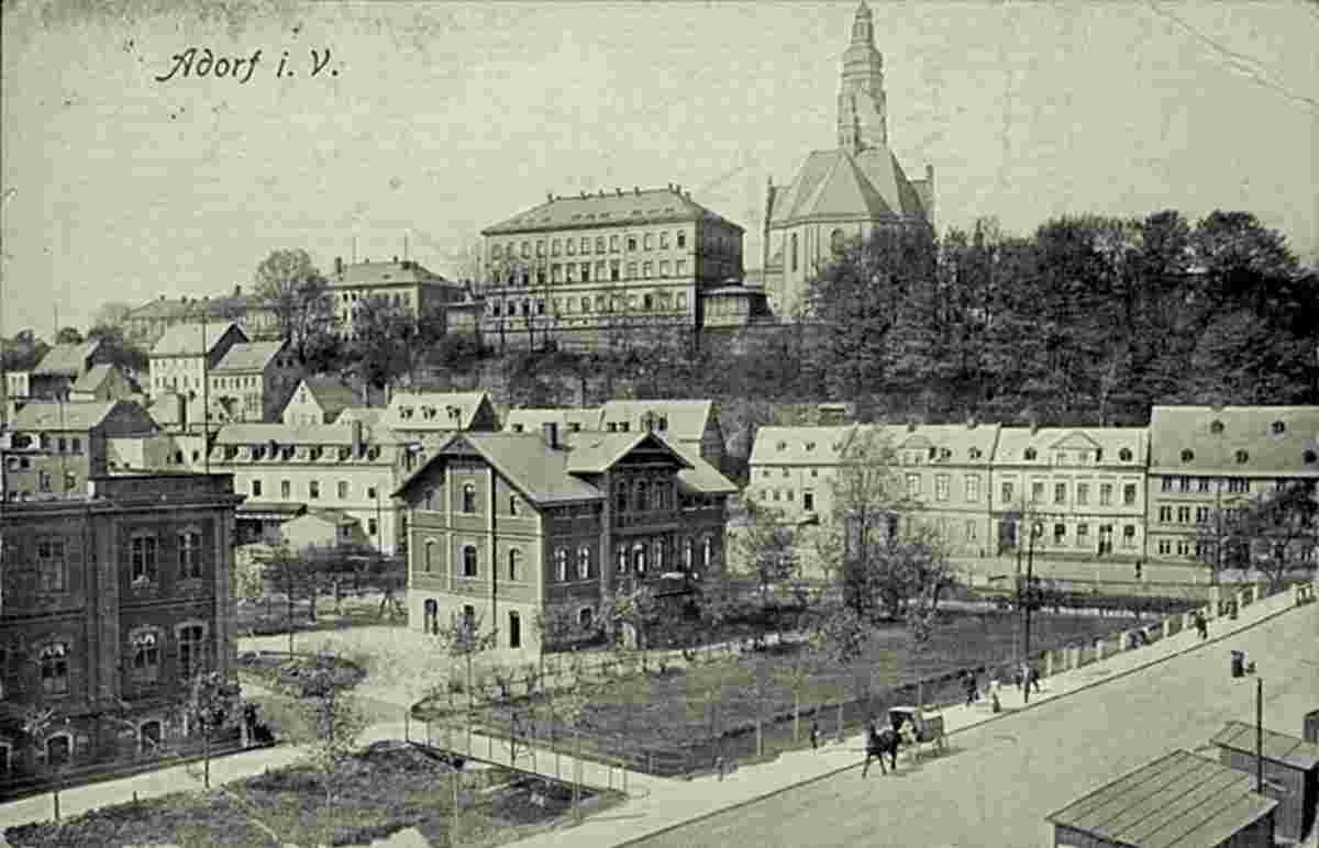 Adorf. Panorama der Stadt, 1926