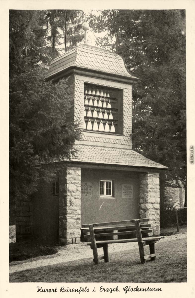 Altenberg (Erzgebirge). Bärenfels - Glockenturm, 1962