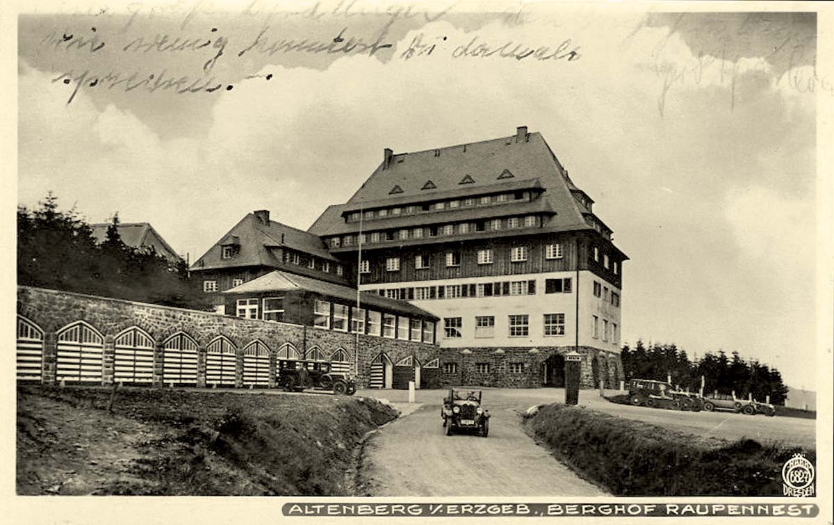 Altenberg (Erzgebirge). Berghof Raupennest, 1930