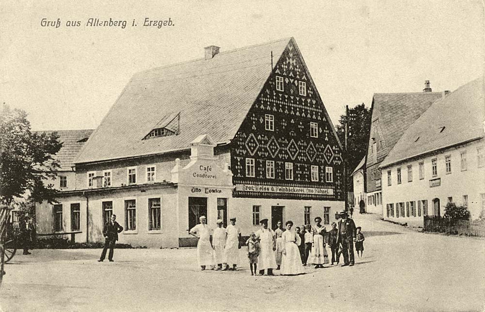 Altenberg (Erzgebirge). Café und Konditorei, inhaber Otto Lowke