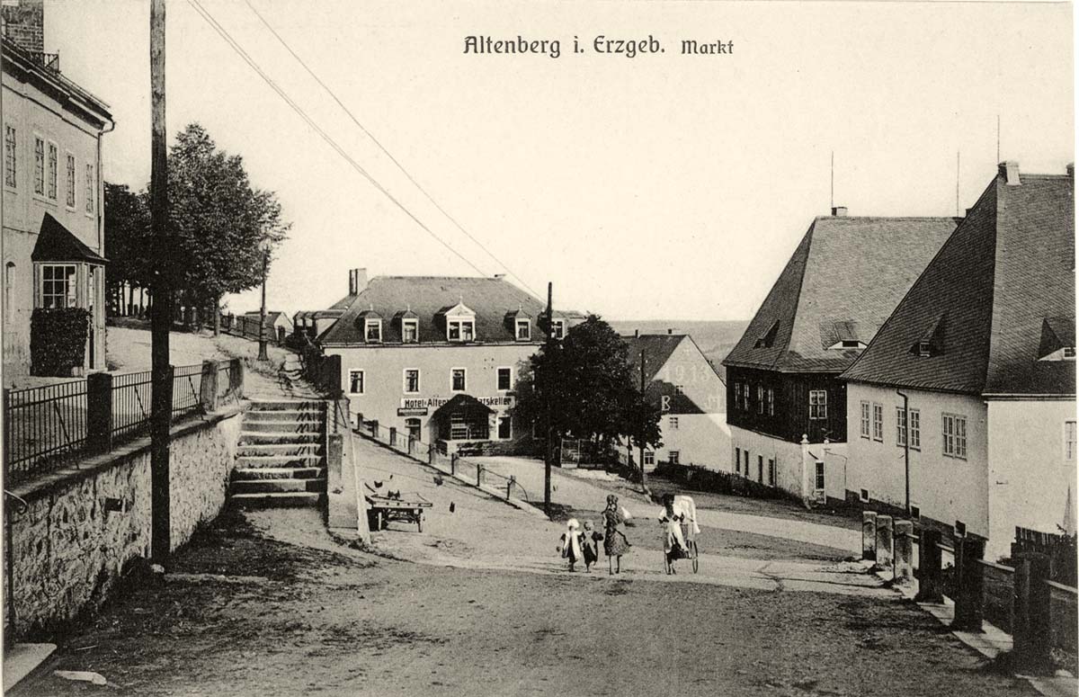 Altenberg (Erzgebirge). Marktplatz, 1926