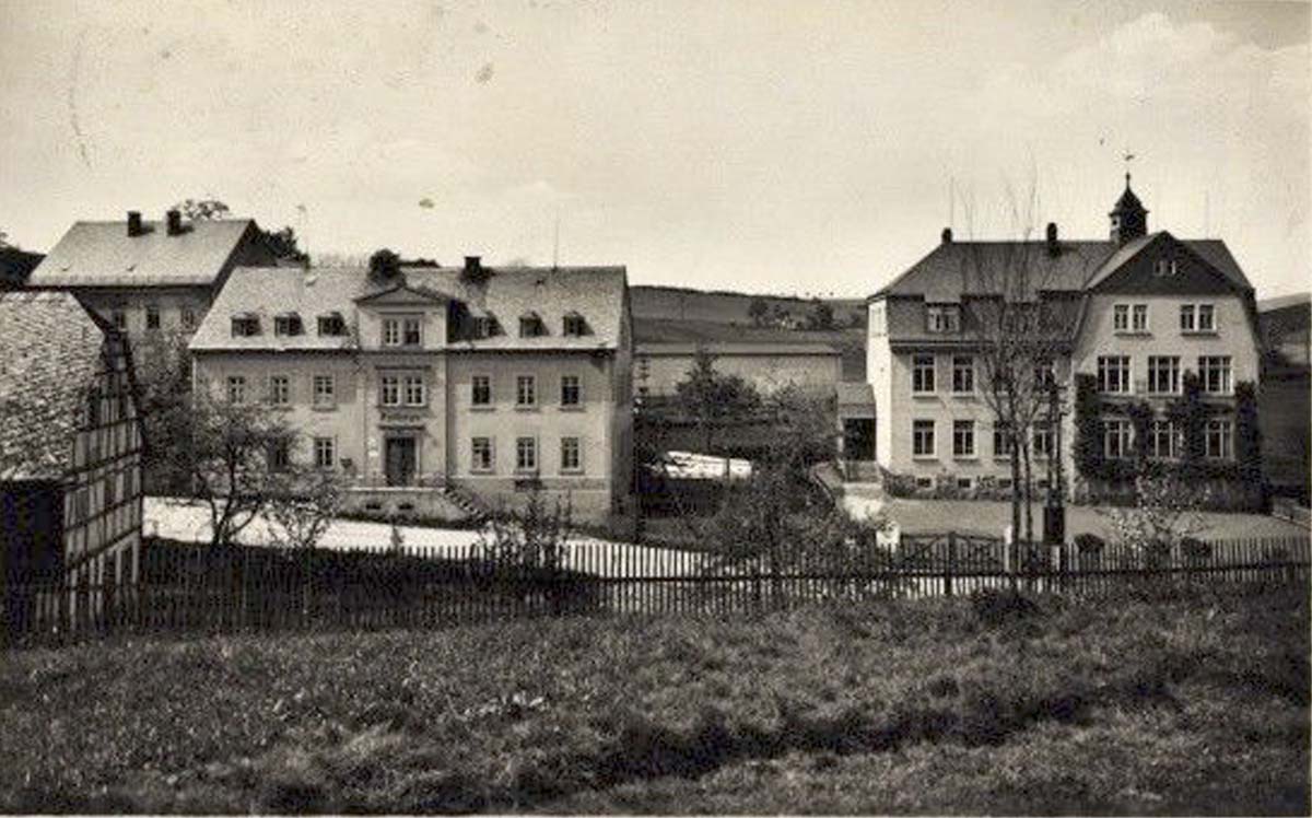 Amtsberg. Weißbach - Rathaus und Schule