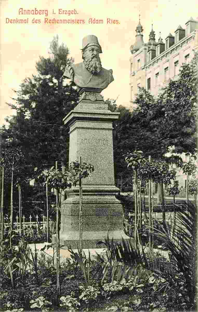Annaberg-Buchholz. Denkmal Adam Ries, 1911